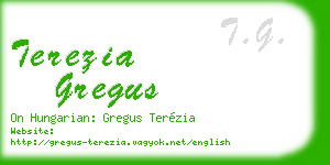 terezia gregus business card